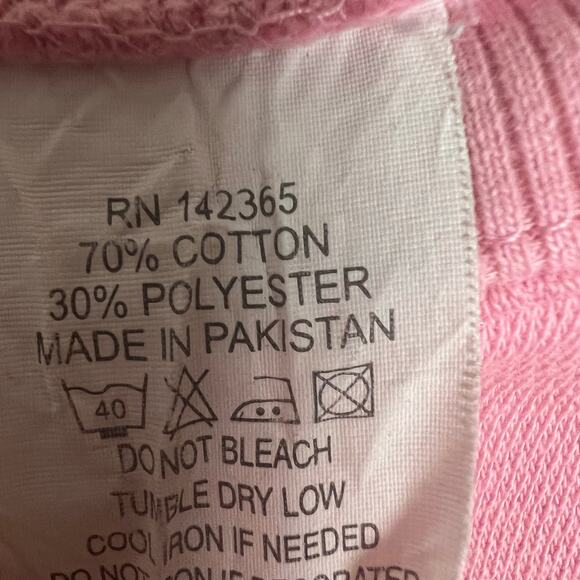 Departure Beverly Hills Pink Crewneck Graphic Long Sleeve Pullover Sweatshirt M - Picture 10 of 11